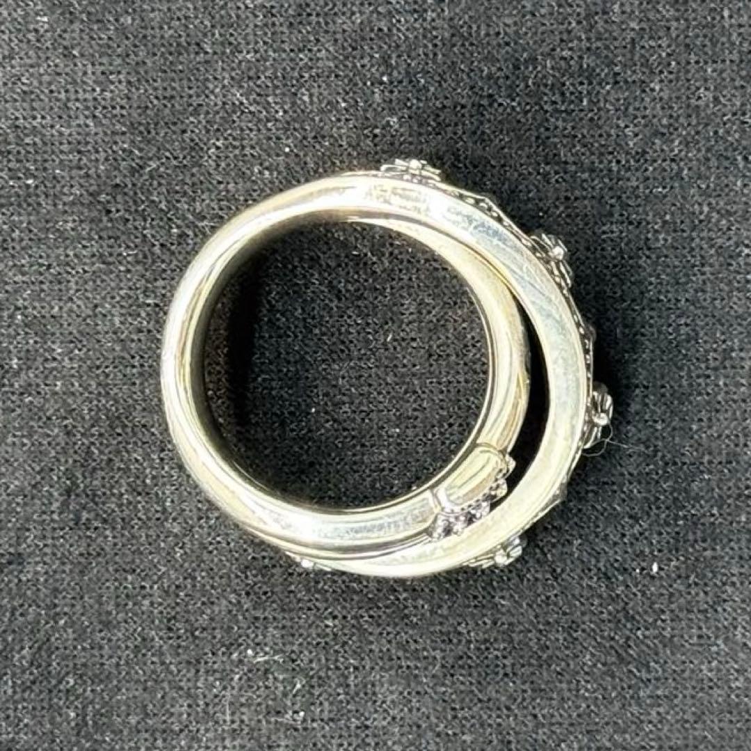 極美品✨ジャスティンデイビス ツイストクラウン ジルコニア リング 11号