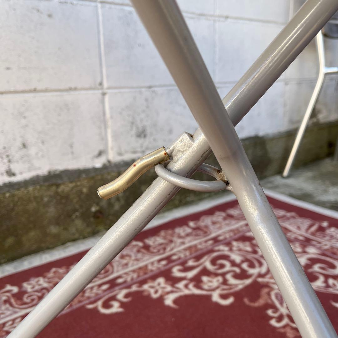 木製天板×スチール脚◾️折りたたみテーブル 丸テーブル コーヒーテーブル