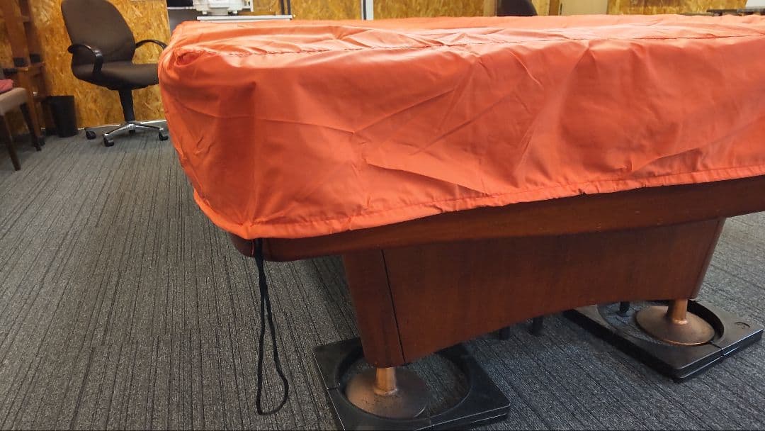 ビリヤード　テーブル　カバー　９フィート用　防水　（色ブラウン）