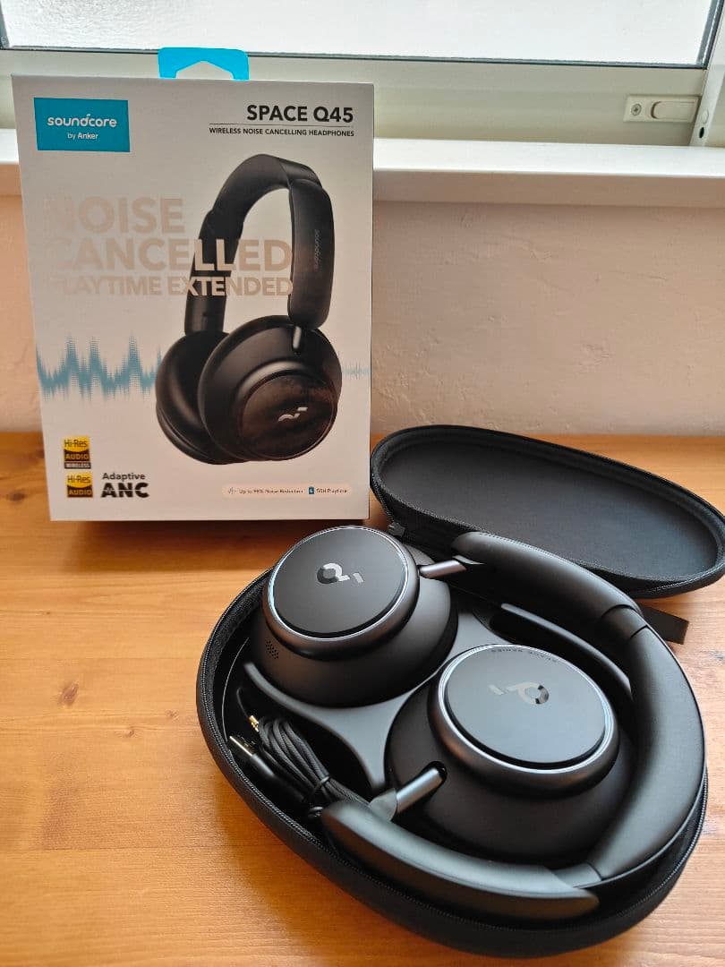 【美品】Soundcore SPACE Q45 ワイヤレスヘッドホン