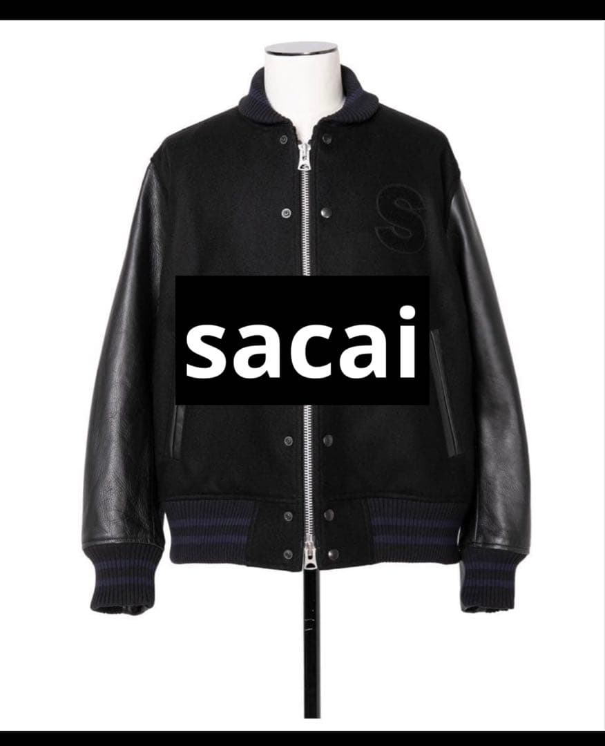 sacai INTERSTELLAR Blouson スタジャン ブルゾンタグ付