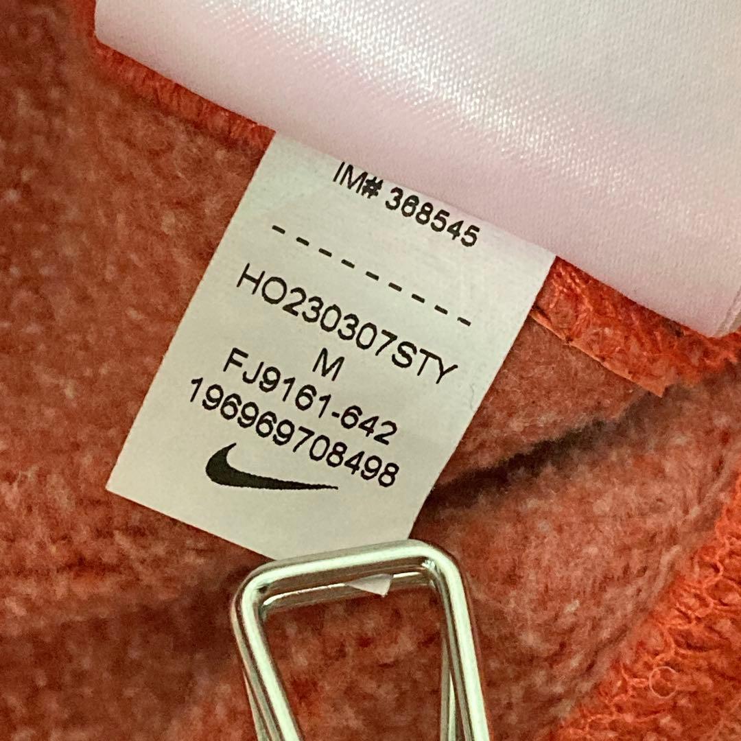 【美品】完売品 Nike x Stussy フルジップ フーディ レッド M