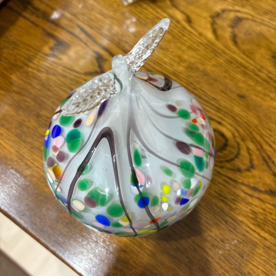 ガラス製果物型アート