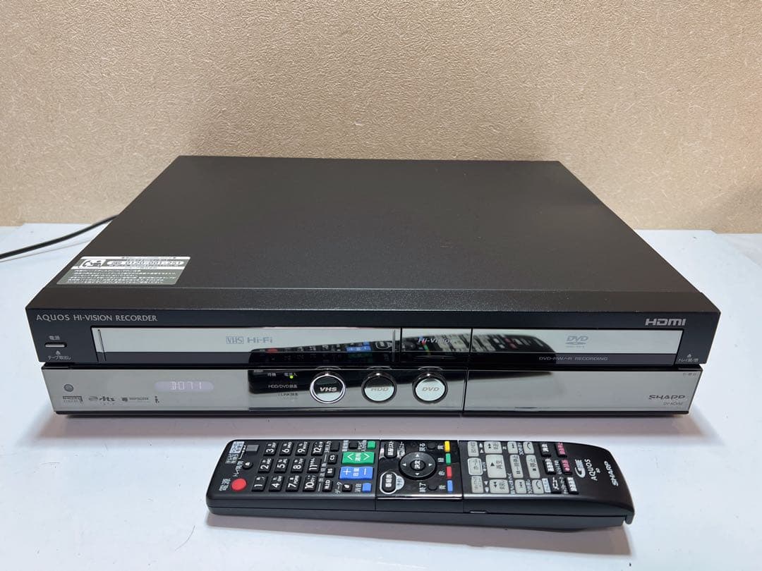 VHS・DVDレコーダー SHARP DV-ACV52 ギア交換品