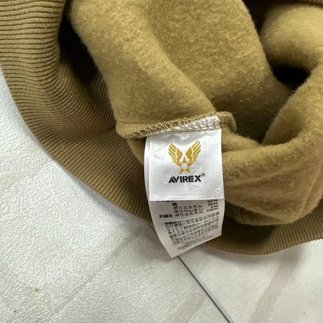 アヴィレックス AVIREX バーシティ ロゴ 刺繍 ワッペン ジップ パーカー