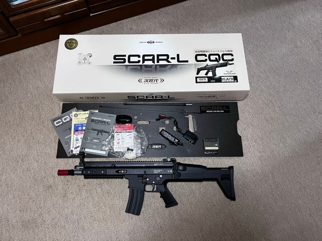 SCAR-L CQC 次世代電動ガン　バッテリー付き　購入日2025年５月６日