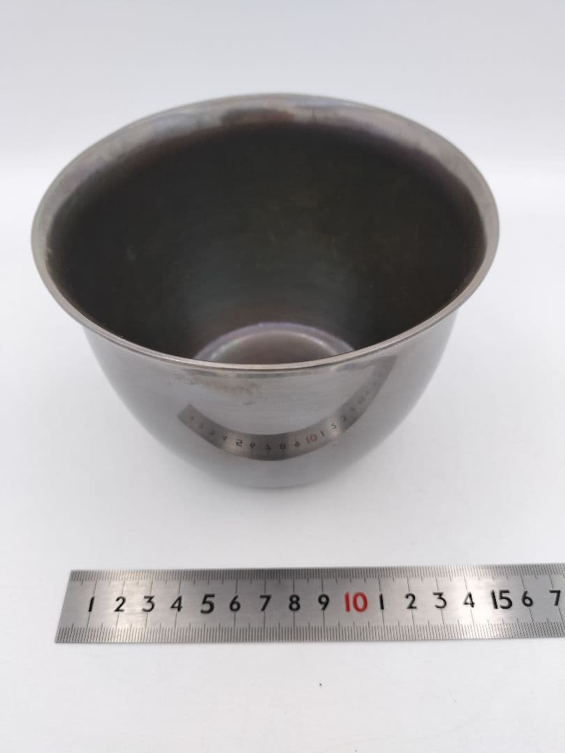 b970 建水 棒の先 一政堂 伊藤政治 木箱 茶道具 古物