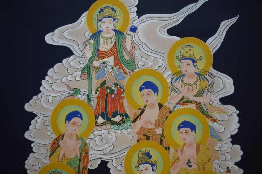 真作/十三佛図/美品/布袋屋掛軸HF-366