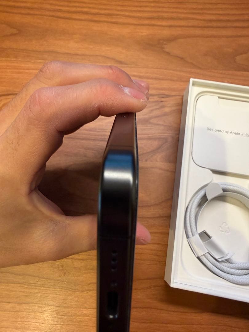 超美品！iPhone15 ProブラックチタニウムSIMフリーアップルストア購入