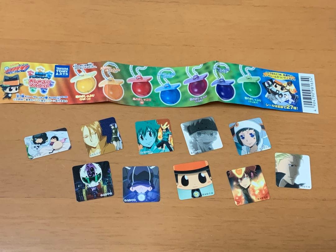 REBORN! おしゃぶりマスコット&クリアカ－ド&シ－ル　3点セット