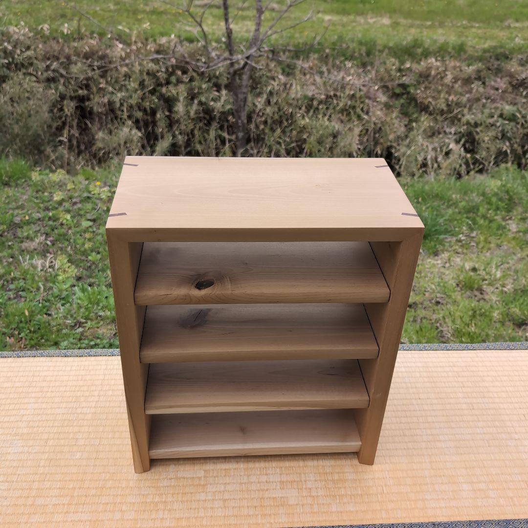 古材リメイク　朴の木 自在オープンシェルフ　無垢の家具
