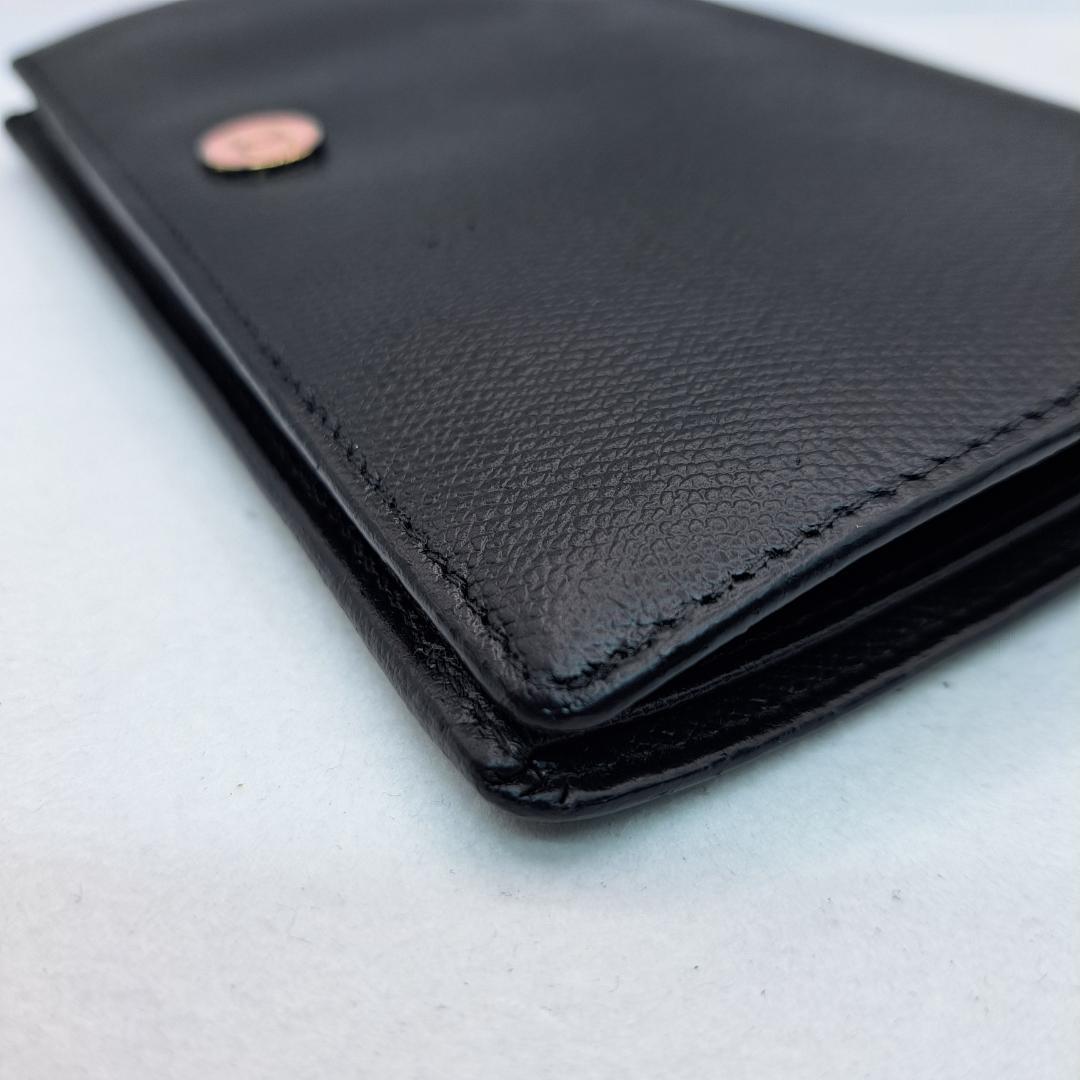 CHANEL　ココボタン　ブラック　 二つ折り財布　財布　長財布