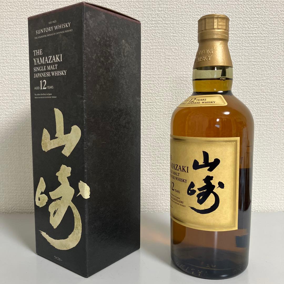 サントリー シングルモルトウイスキー 山崎 12年 700ml 1本 箱付き