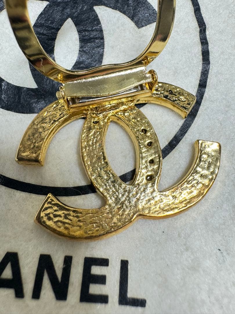 CHANEL シャネル スカーフリング スカーフ留め ゴールド