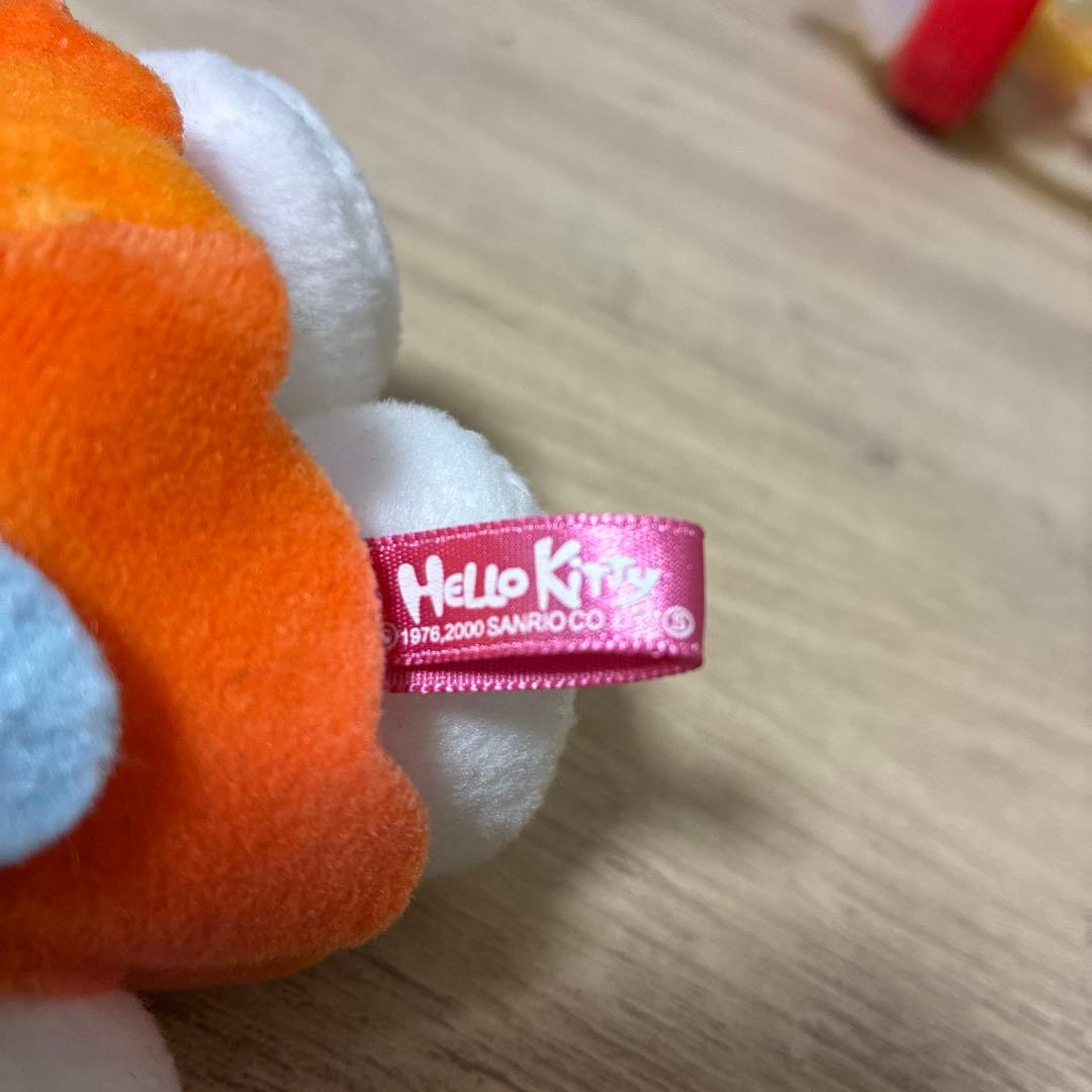 平成　限定　レア　花博キティちゃん　ハローキティ ぬいぐるみ オレンジ サンリオ