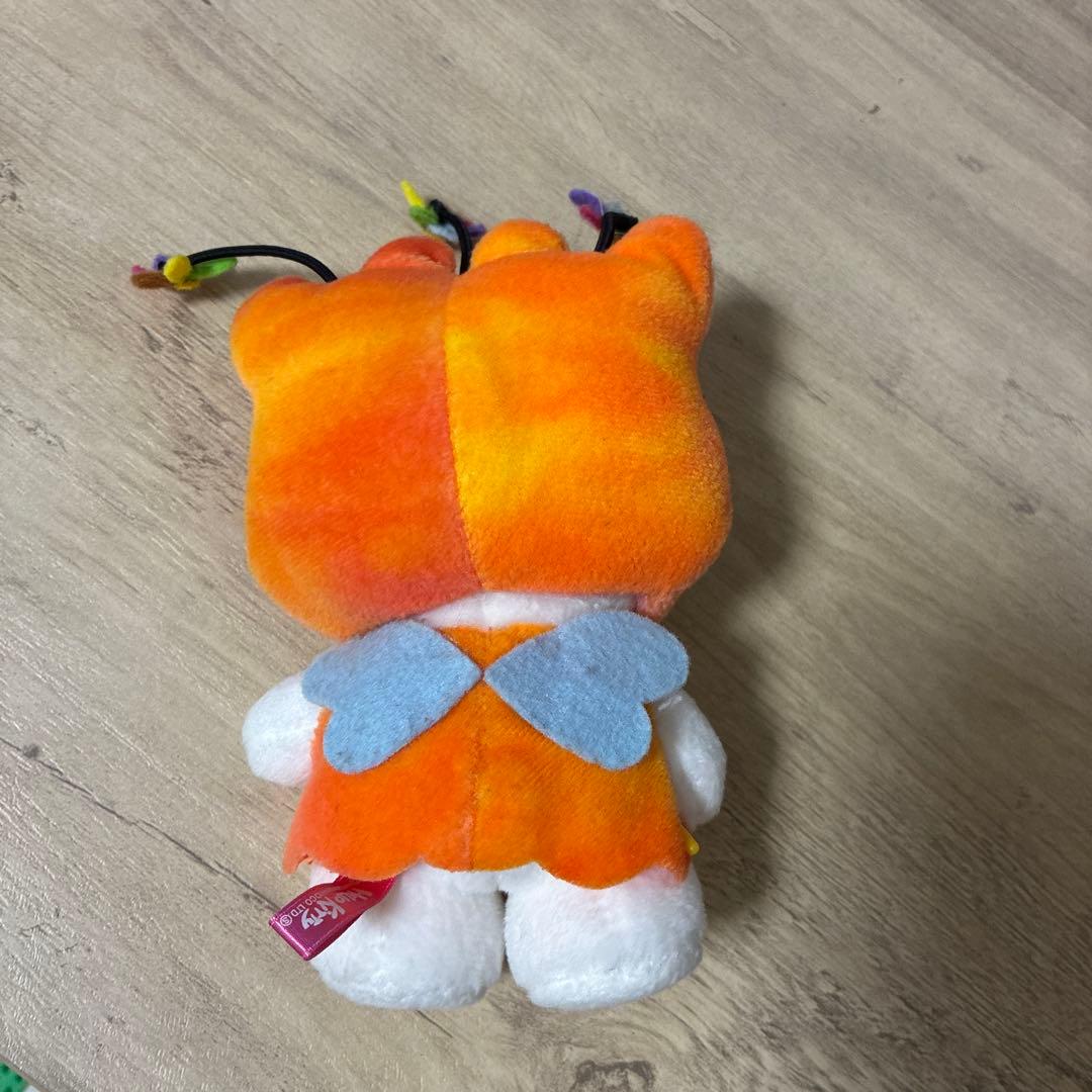 平成　限定　レア　花博キティちゃん　ハローキティ ぬいぐるみ オレンジ サンリオ