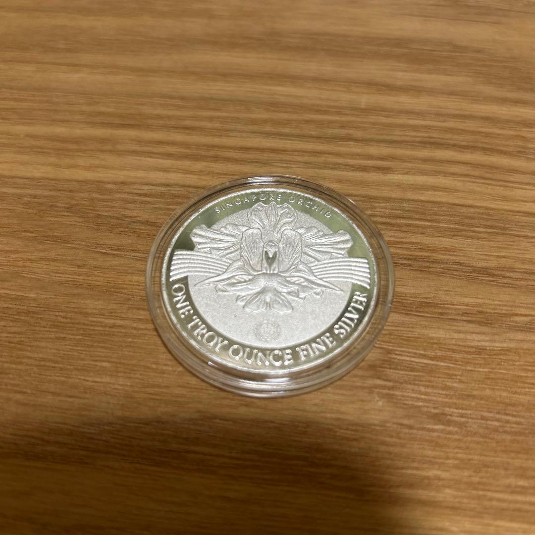 純銀　シンガポール　マーライオン