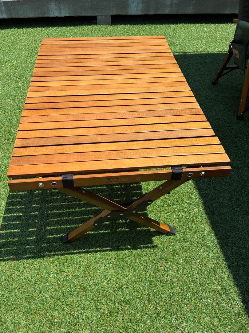 WAQ 折りたたみ木製アウトドアテーブル