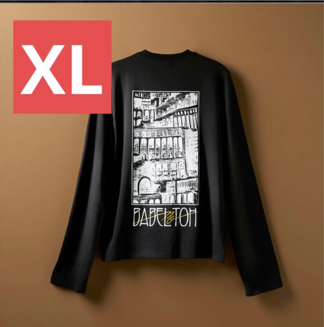 ミセス バベルの塔 ロングスリーブ Tシャツ XLブラック ロンT 長袖