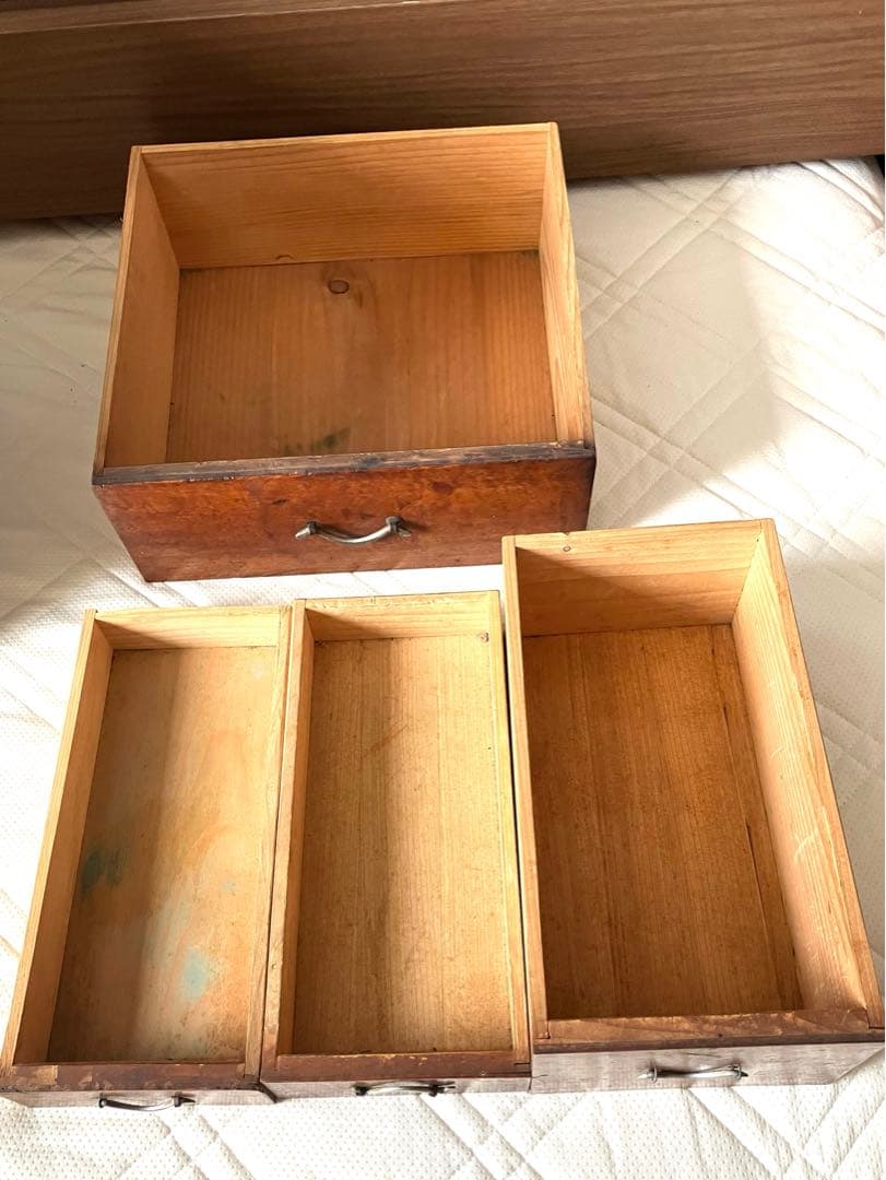 小物収納 木製 天然木 和風チェスト 3段チェスト 和室 書斎 収納 引出日本製