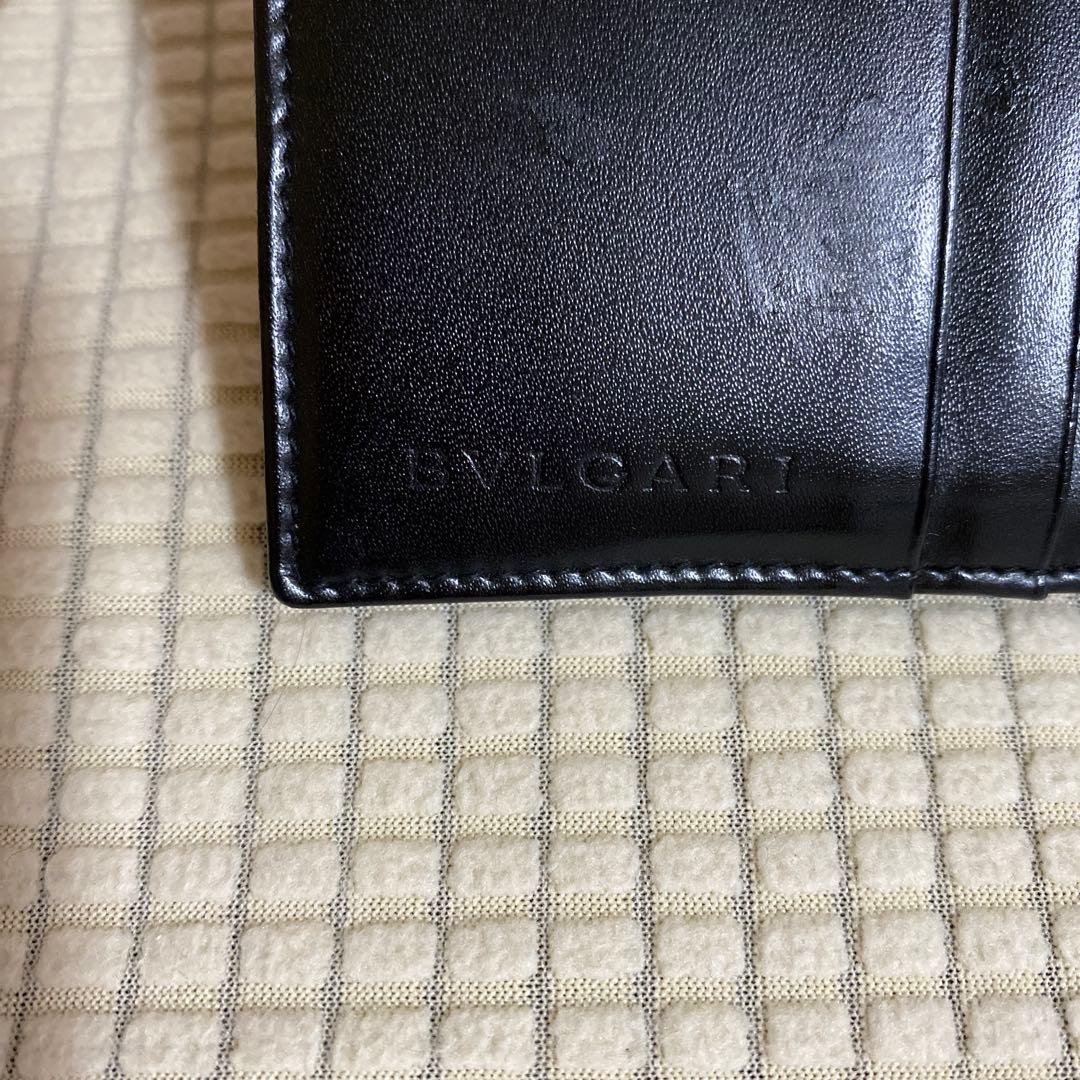 【中古品・美品】BVLGARI Ｗホック 折財布 ロゴマニア