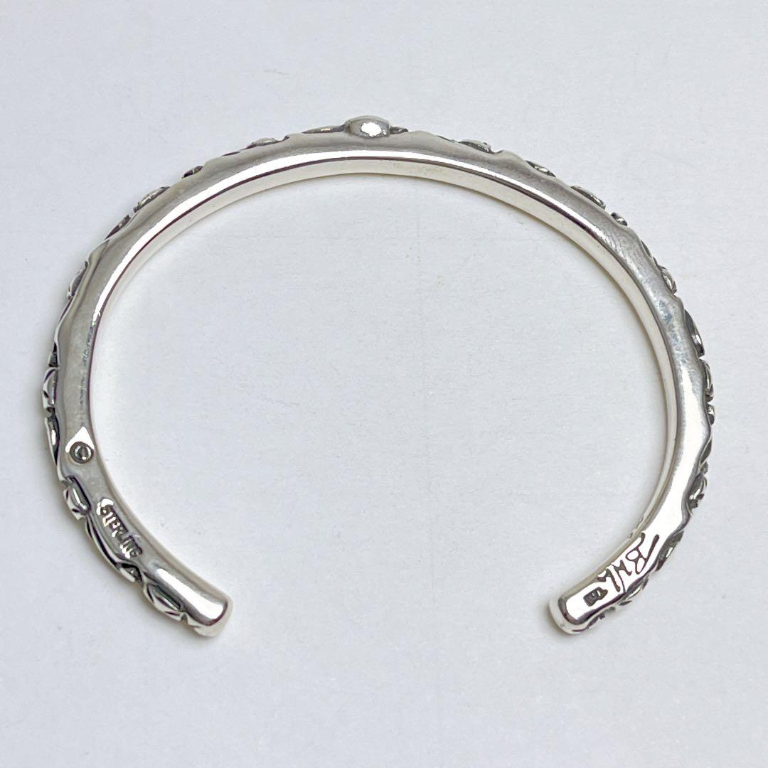 ビルウォールレザー　シンクロス　スクロール　バングル　925 XS