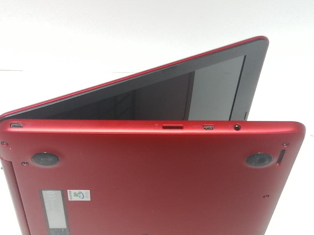 Windows10 ASUSノートパソコン人気の赤 wifi office互換１