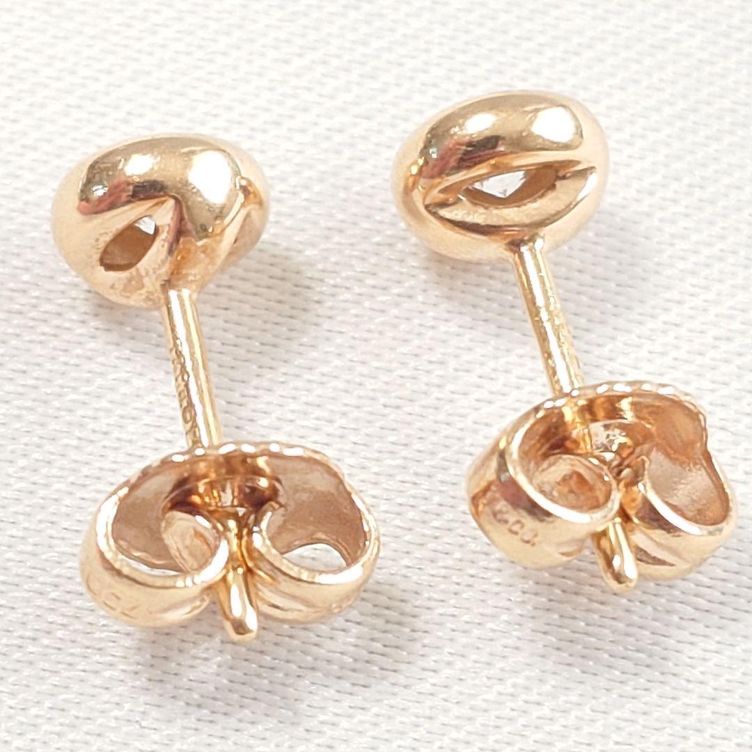 【美品】ティファニー K18 バイザヤード ダイヤモンドピアス 7112