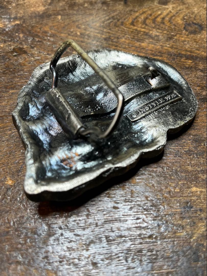 ゆーう 1978 ビンテージ　スカル　髑髏　骸骨　エロ　セクシー　バックル