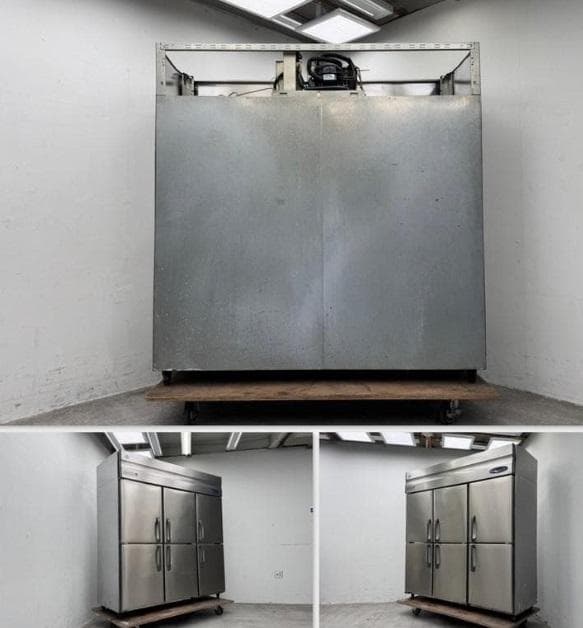 激安　冷蔵庫【現地引取のみ】ホシザキ HR-180ZT 単相 100V　６枚ドア