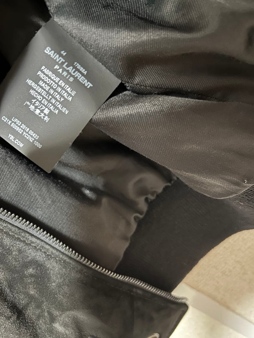 超美品 サンローラン スエードレザージャケット 44