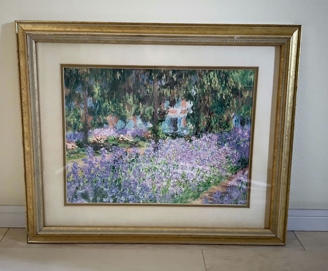 ナ*ー様 モネ【ジヴェルニーのモネの庭】　1900年　原画サイズ(92×81cm