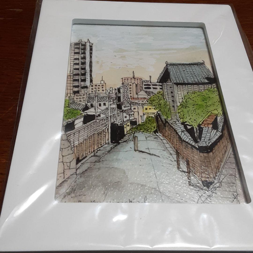 ❌文京区好き(❁ᴗ͈ˬᴗ͈)新品　ハガキサイズ絵画額入り