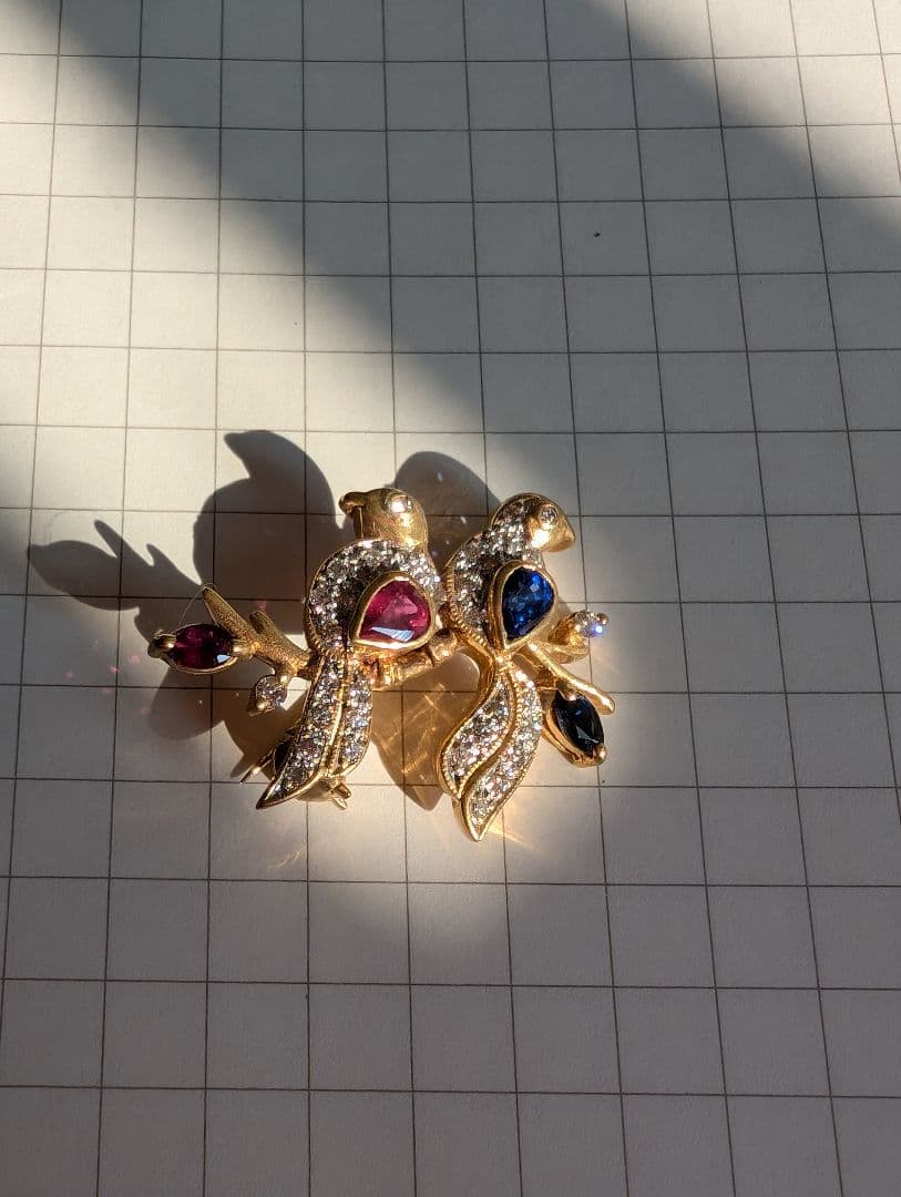 Ｋ１８ 鳥さんブローチ