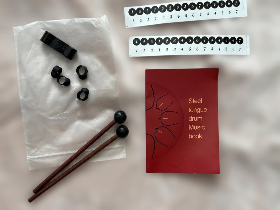 ヨガの瞑想・癒しの楽器　スリットドラム/ハンドパン 11音 グリーン