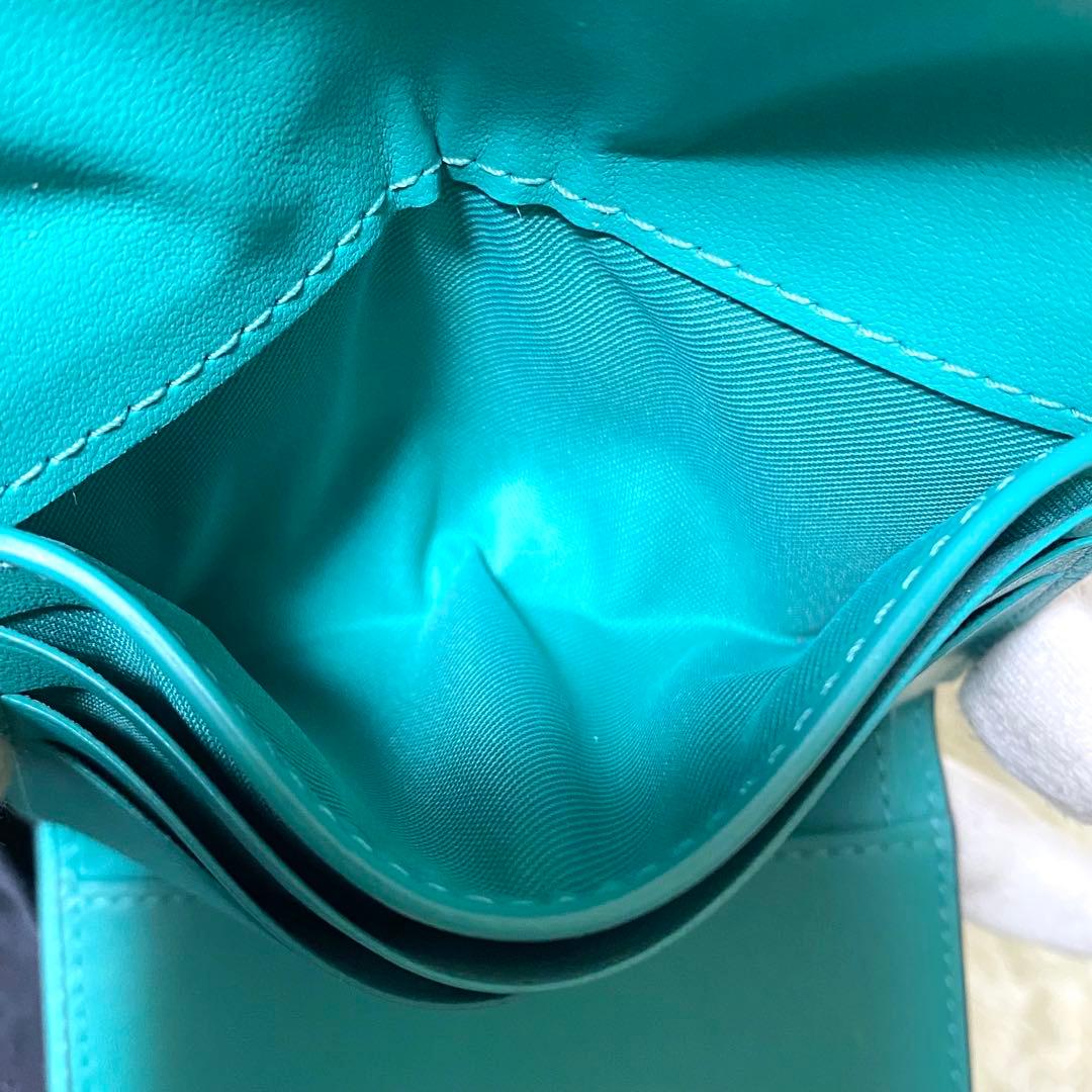 美品✨ COACH コーチ 二つ折り財布 ミニトライフォールド ウィロウ