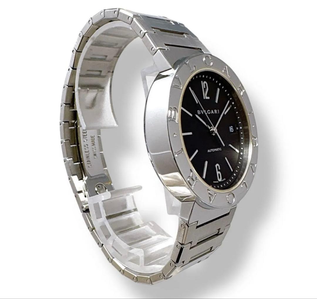 ブルガリ BB38SS 自動巻き ブラック メンズ38mm ☆ドライバー☆
