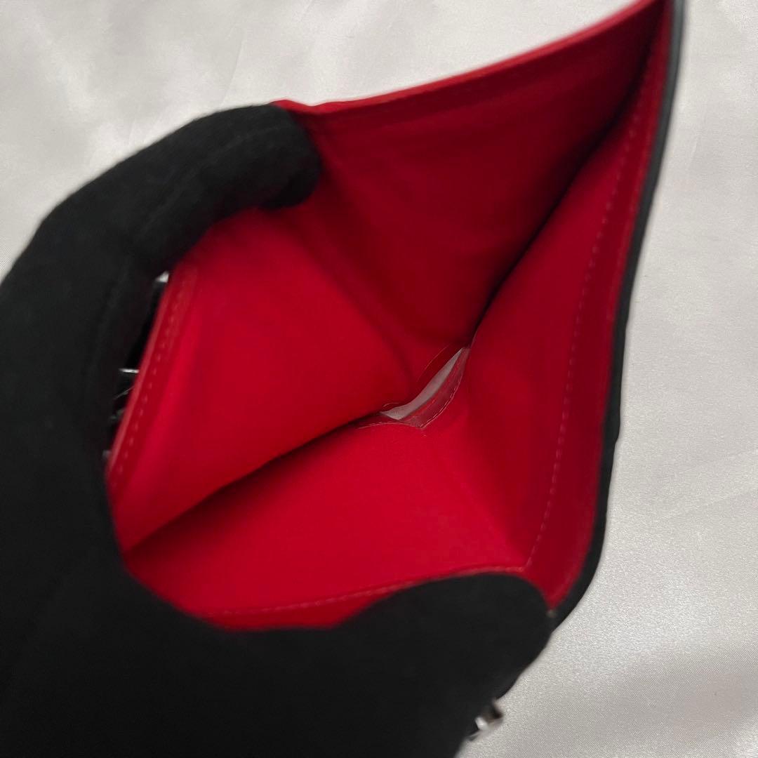 ◇箱・袋付きレア極美品◇ルブタン　パロマ　折り財布　クロコ型押し×ラバーソール