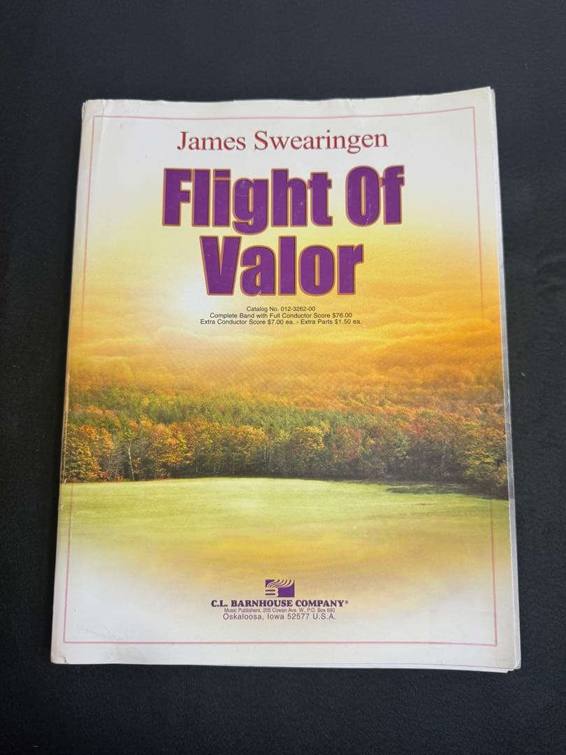 勇敢な飛行ジェイムズ・スウェアリンジェン　Flight of Valor 吹奏楽