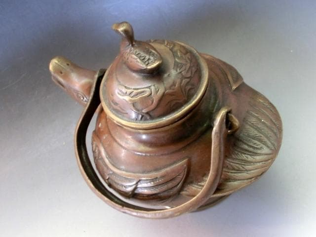 水差し■鳥「大清御製」水注 水滴 古民具 お茶道具 古美術 時代物 骨董品■