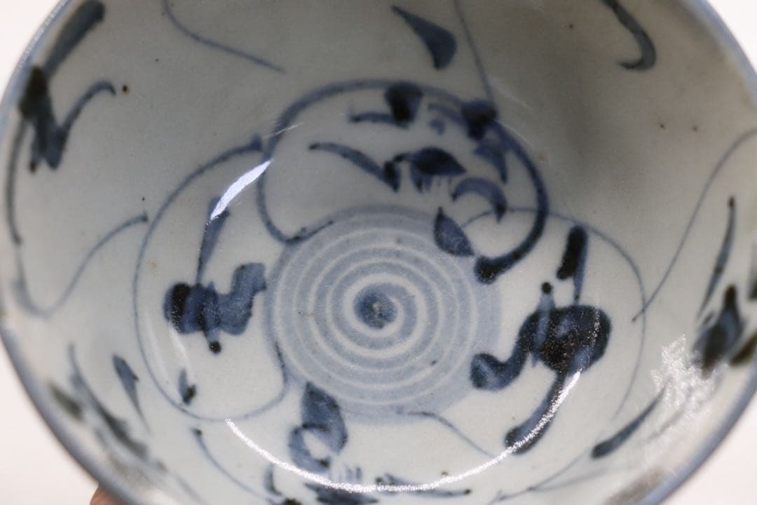 中国　清時代　染付　お碗大&小4点まとめ　送料込み250816