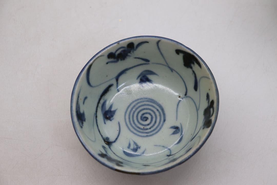 中国　清時代　染付　お碗大&小4点まとめ　送料込み250816