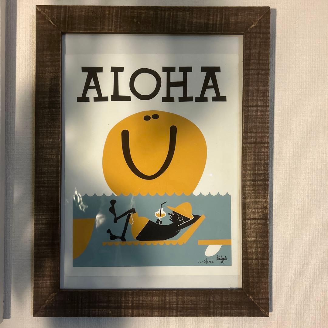 ※額付き【アートポスター】豊田弘治× 花井祐介（ALOHA）