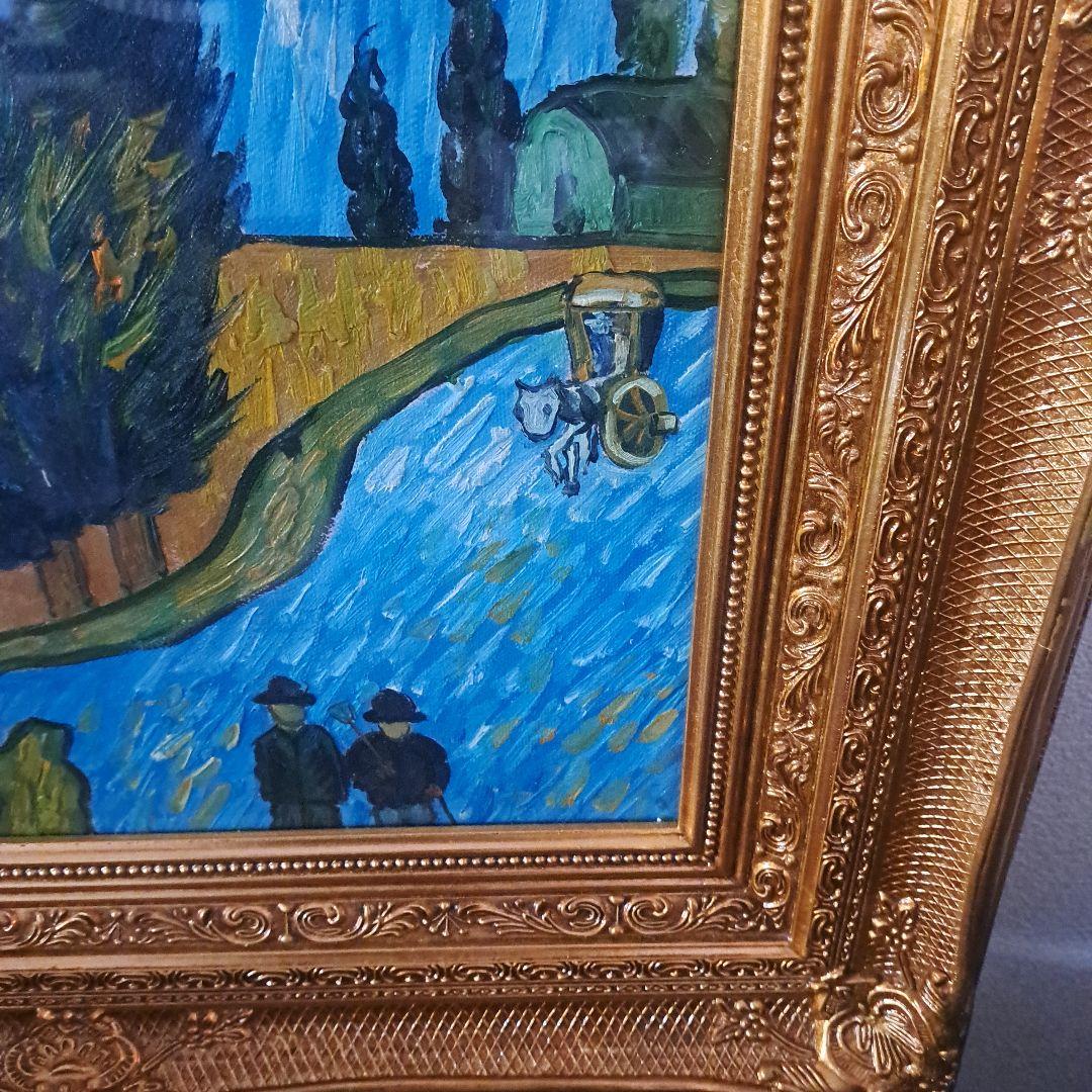 ゴッホ　糸杉と星の見える道♡