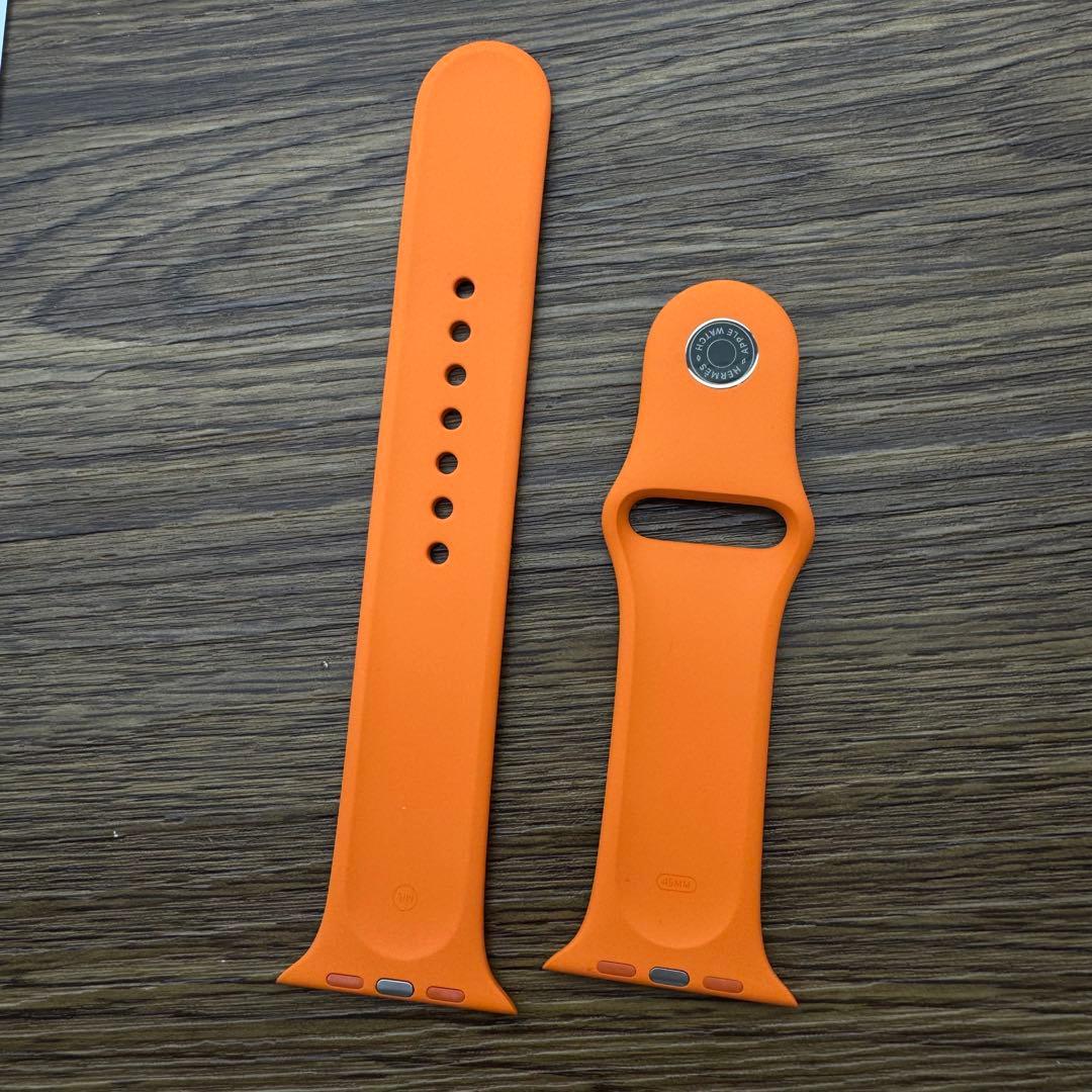 2421 Apple Watch エルメス　オレンジ　ラバー　スポーツ