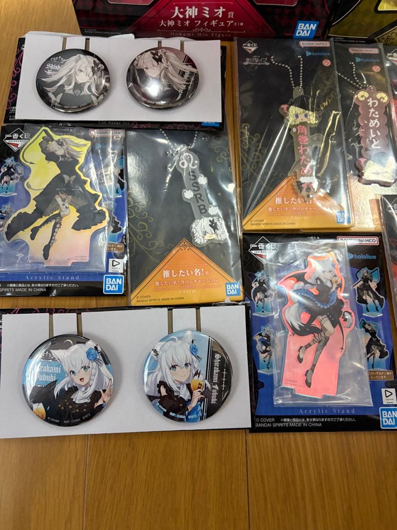 一番くじ ホロライブ 獅白ぽたん大神ミオ 角巻わため フィギュア 下位賞セット