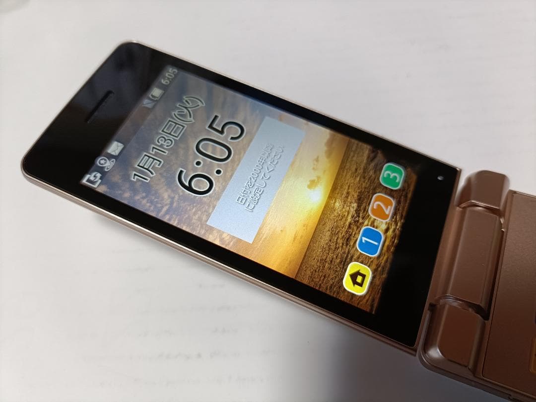 ☆ SoftBank かんたん携帯10 807SH ゴールド