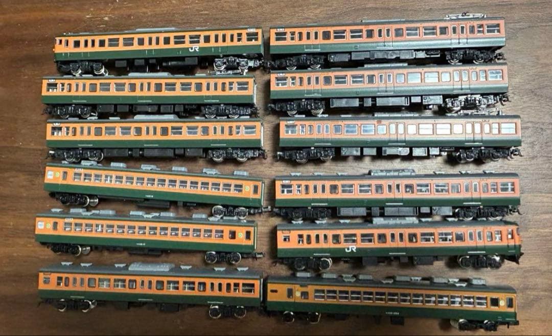 ケース付きアルファモデルキット組113系田町電車区東海道線11両+差し替サロ