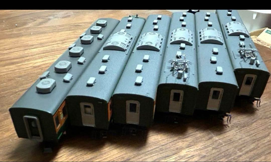 ケース付きアルファモデルキット組113系田町電車区東海道線11両+差し替サロ