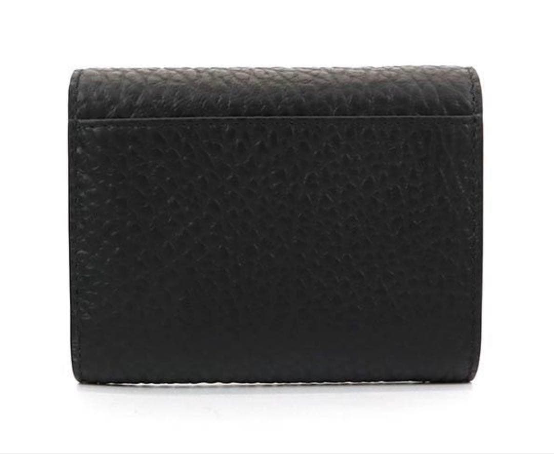 メゾンマルジェラ 三つ折り財布 レディース 黒 SA3UI0010 P4455